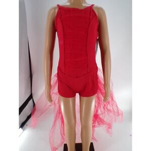 Dance Costume Body Wrappers 8006 Medium Child Red Jazz Tap Acro